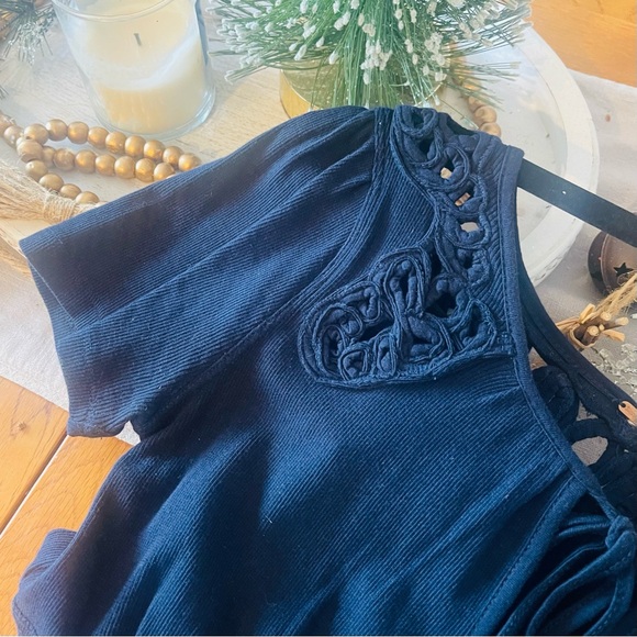 FREE PEOPLE We Are The Free Blast From The Past Short Sleeve V-Neck Top … - Picture 10 of 14